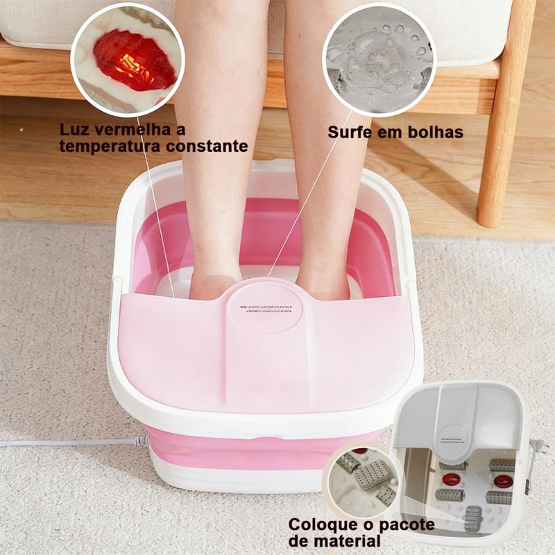 Hidromassageador com luz vermelha e bolhas